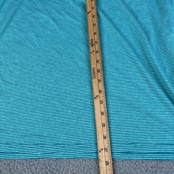 Nike Sweatshirt Women XL Teal Stripe Dri-FIT Hoodie Pullover Sweater Lightweight - Picture 6 of 9